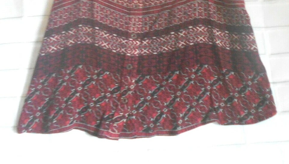 Forever 21 красный черный белый маленький женщин Майка блузка Y2K причудливый Babydoll - Изображение 3 из 4