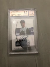 UBALDO JIMENEZ 2005 UD SP Authentic RC AUTO 097/185 Graded BGS 9.5 / 10