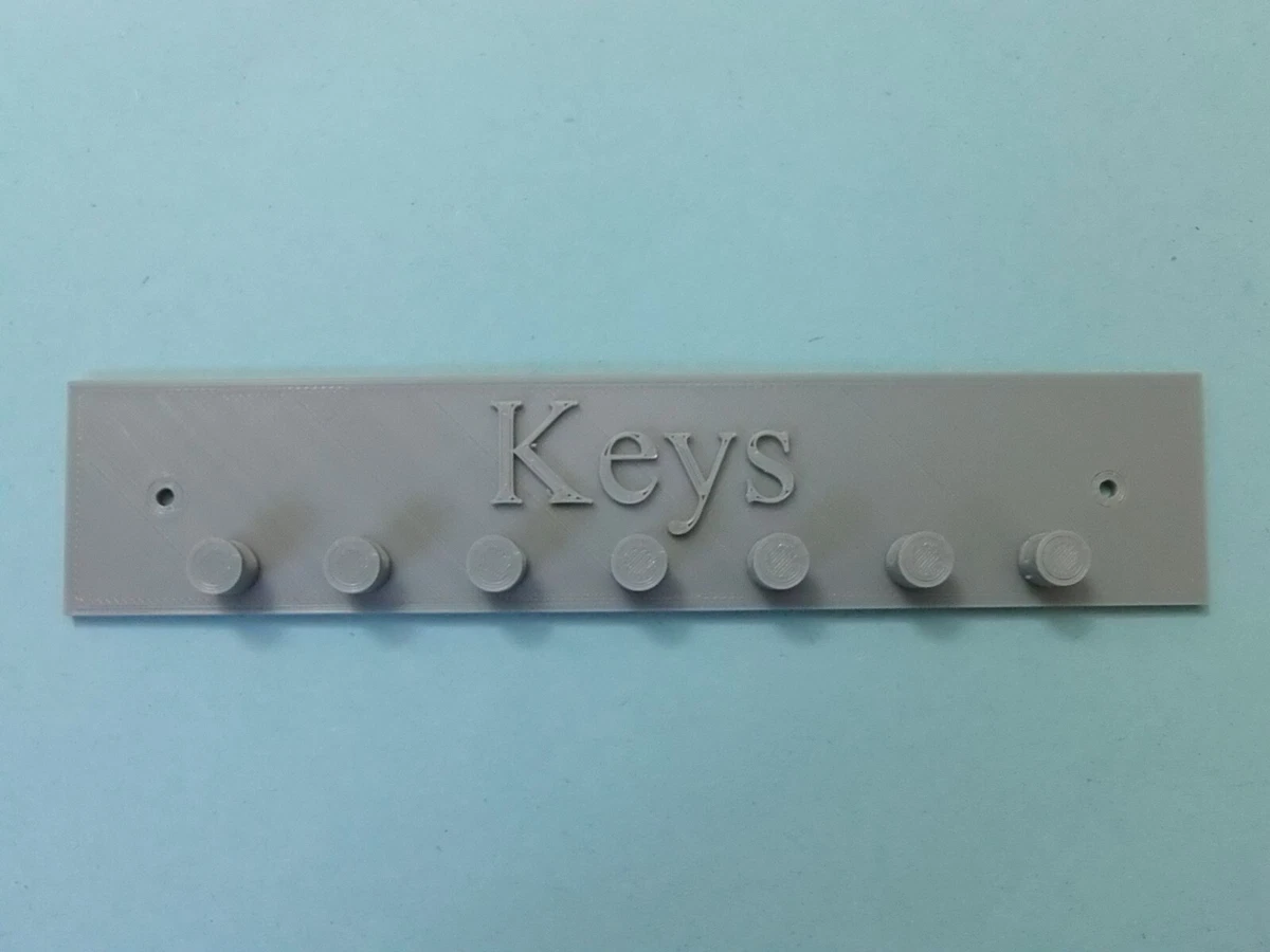 1 x GREY KEY HOLDER HOOKS WALL MOUNTED KEYS HOLDER ORGANISER 1 pack 3D PRINTED