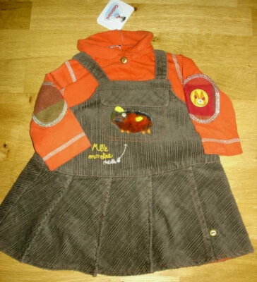NEU CATIMINI 68 2tl Designer Cordkleid, Latzrock +LA Shirt Winter Frankreich 95€ - Bild 1 von 2
