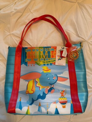 Disney D23 Expo Harveys Seatbelt Bag Dumbo the flying Elephant Poster Tote Purse