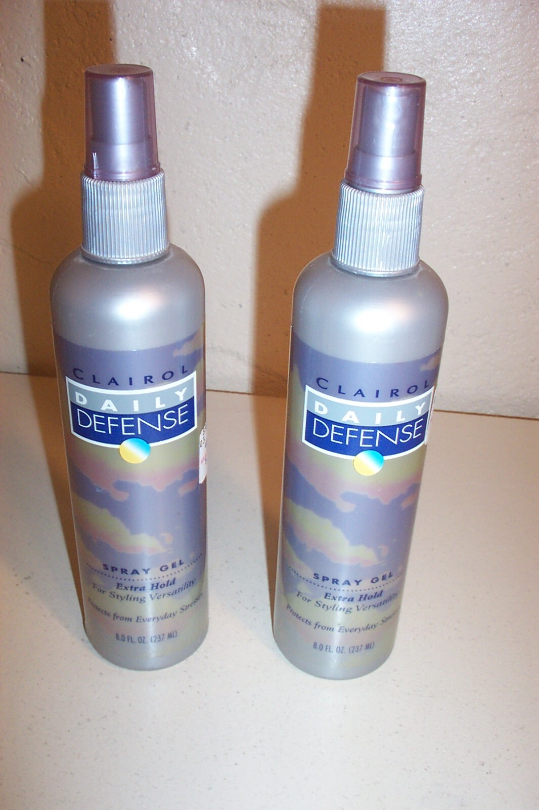 2 LOT VTG CLAIROL DAILY DEFENSE SPRAY GEL EXTRA HOLD 8 OZ each eBay