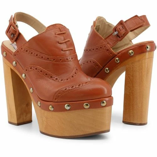 TOMMY HILFIGER Zendaya Clogs Damenschuhe Sandalen Absätze Leder UVP £165 - Bild 1 von 6