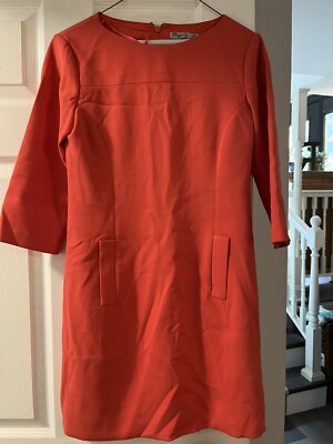 open lace back dress Dress Party Midi By Eliza J In Orange, Size: M  Clothes Mentor Upper  Arlington OH #105