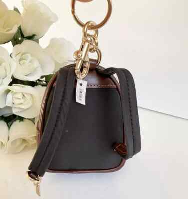 NWT Coach mini Nolita /backpack Charm In Signature with