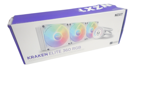 NZXT Kraken 360 RGB 3x120mm AiO Liquid CPU Cooler - Matte White - Afbeelding 2 van 6