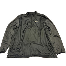 Nike Golf 1/4 Zip Jacket Black Zip Pockets XXL Windbreaker