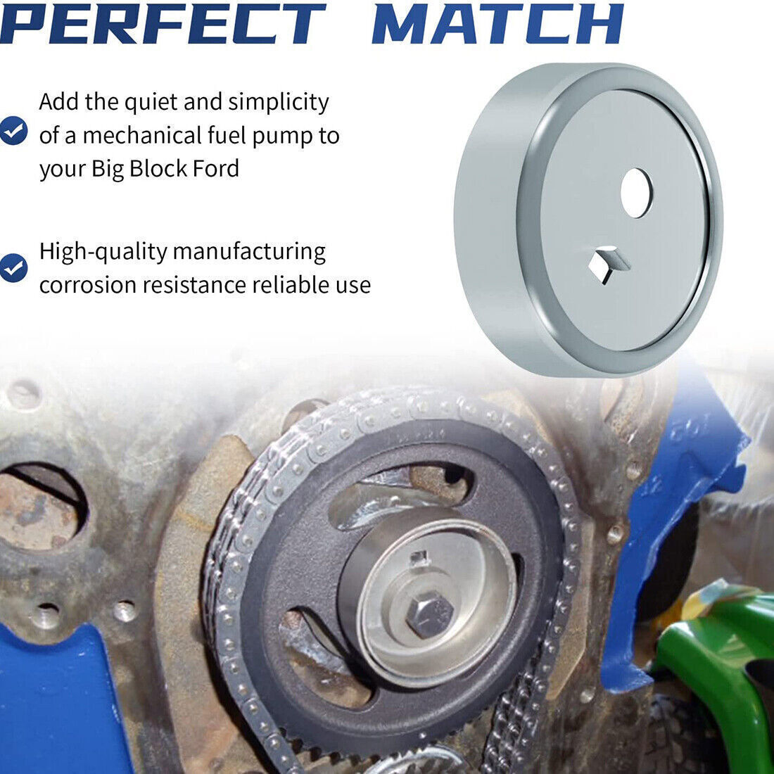 Mechanical Fuel Pump Eccentric Kit For SBF Ford 289 302 351W 5.0 BBF460