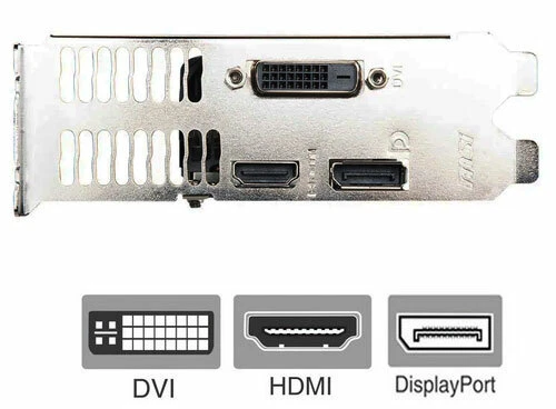 MSI GTX 1650 Full Height Bracket for Video Graphics Card DVI HDMI