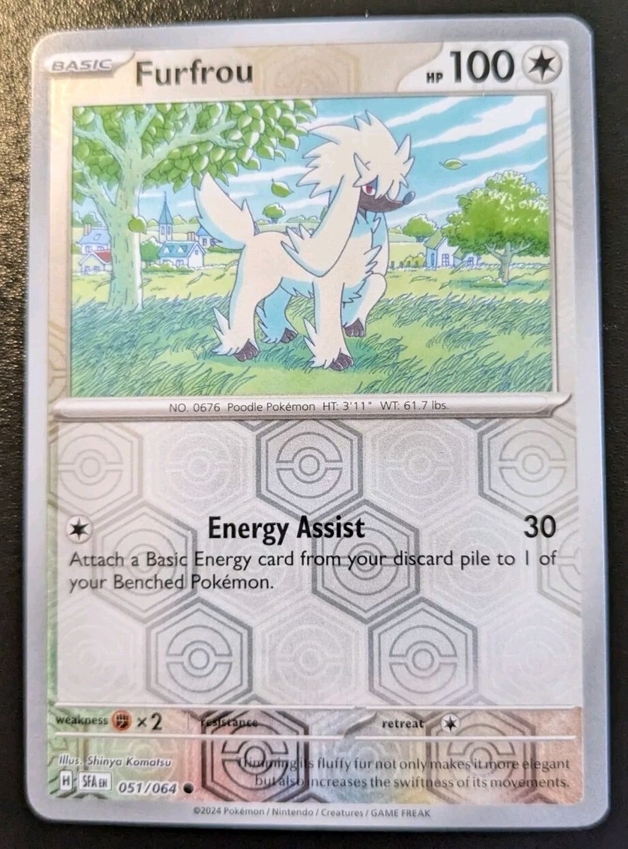 Furfrou 051/064 Reverse Holo Common Scarlet & Violet: Shrouded