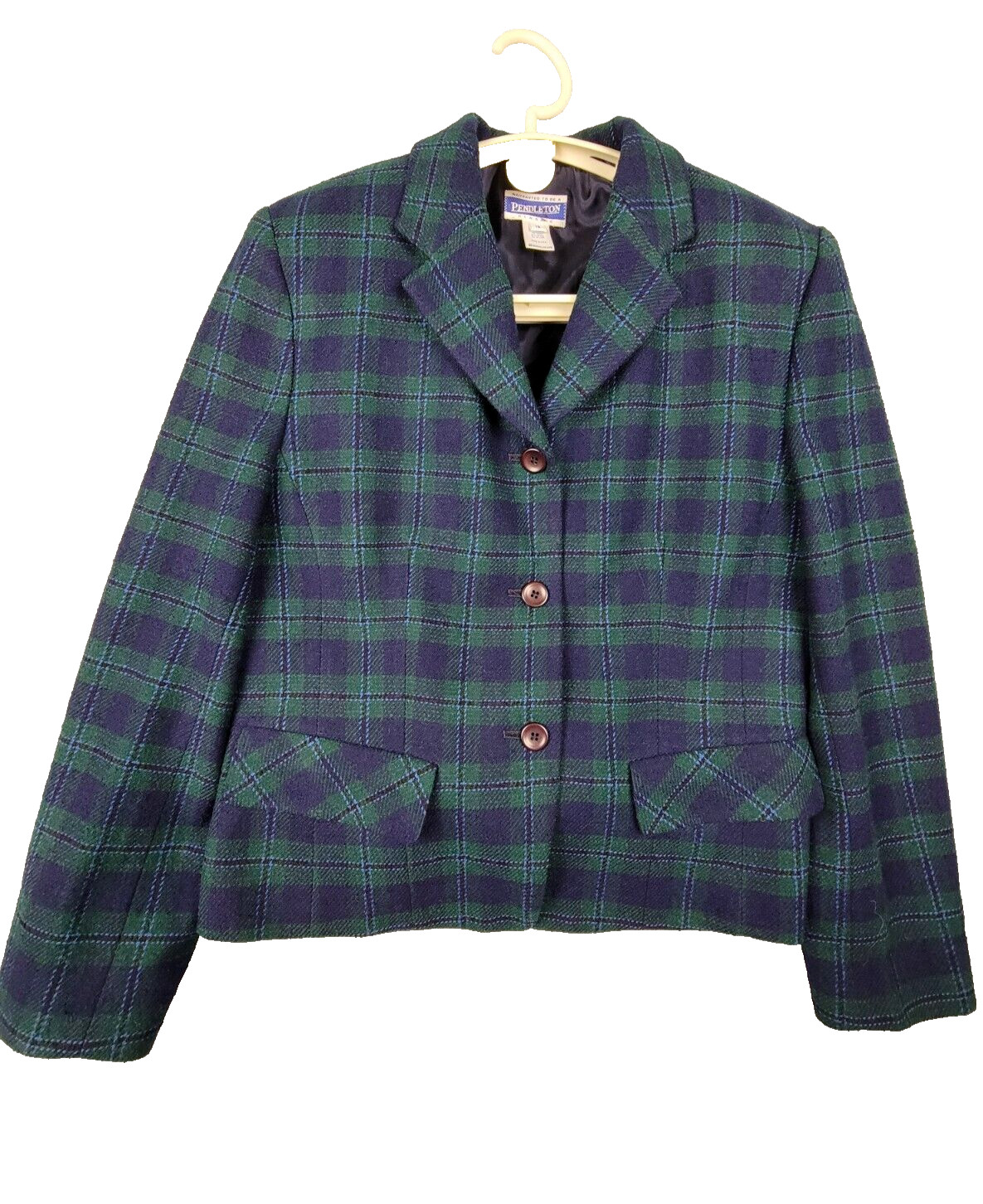 Pendleton Women's Wool 3 Button Blazer Jacket Gre… - image 1