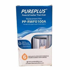 PUREPLUS Replacement Filter PP-RWF0100A Reduces 99% Chlorine Taste & Odor