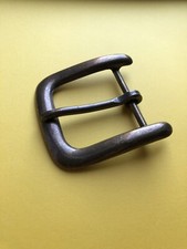 Solid Brass Hippie Hippy Minimalist 1 3/4  Boho 1970s Vintage Belt Buckle