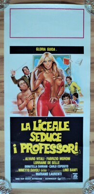 * HOW TO SEDUCE YOUR TEACHER Original 1979 Movie Poster Gloria Guida 