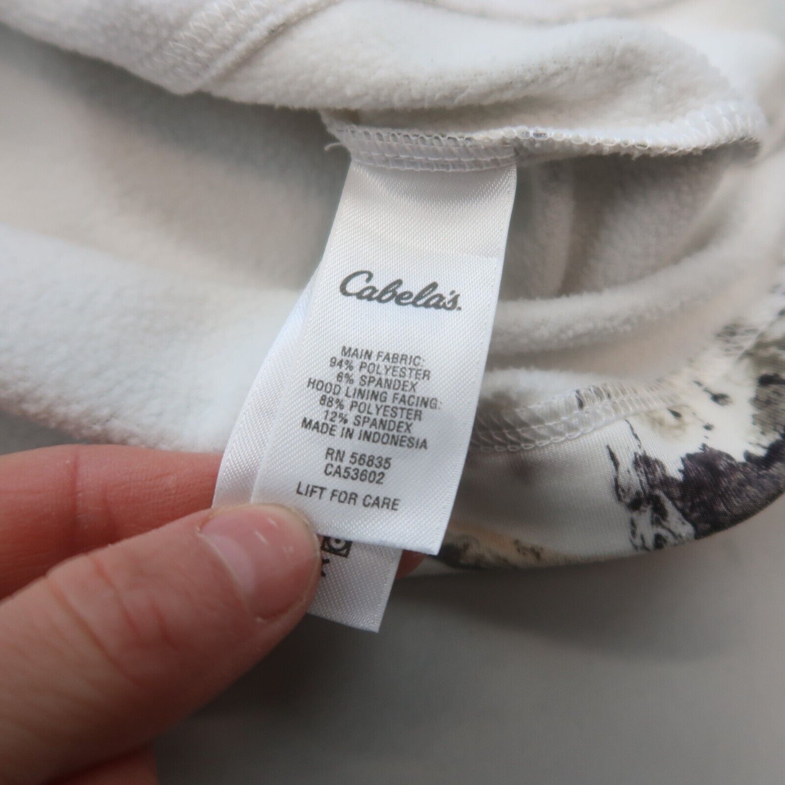 Cabelas Womens Camo Fleece Jacket Size Small Hood… - image 7