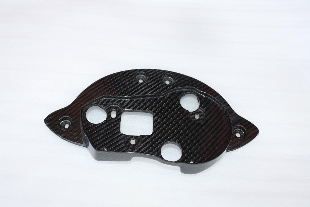 Support compteur Triumph Speed Triple carbone brillant pour balades et roadtrips 11-15