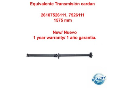 Kardanwelle Gelenkwelle EQUIVALENT 26107526111, 7526111, NEW!!