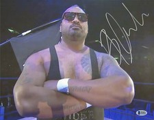 Bad Luck Fale Signed 11x14 Photo BAS COA New Japan Pro Wrestling Bullet Club 7