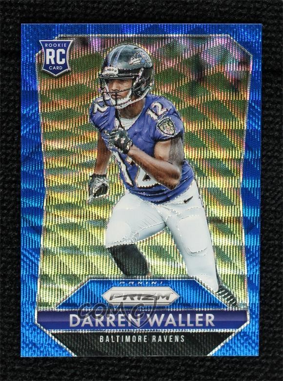 2015 Panini Prizm Rookies Blue Wave Prizm /150 Darren Waller #221 Rookie RC
