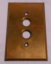 Arrow Push Button Single Light Switch Cover Plate Brass 4.5" H x 2.75" W