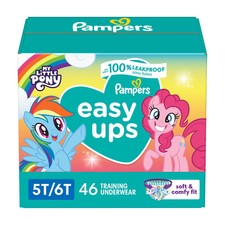 Ropa interior de entrenamiento desechable Pampers Easy Ups My Little Pony para niñas