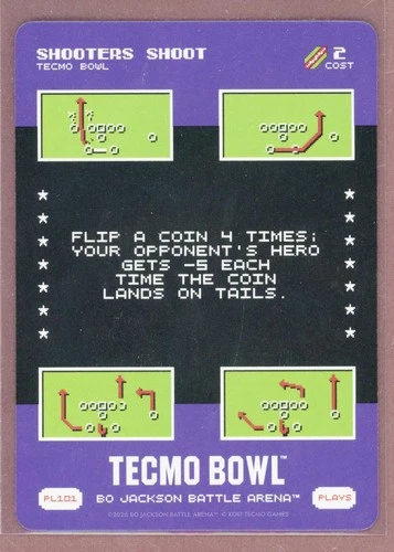 2026 Bo Jackson Battle Arena Tecmo Bowl Plays #101 Shooters Shoot