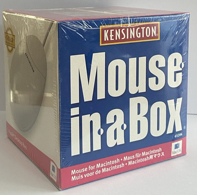 Vintage Kensington ADB  Mouse in a Box  For Mac Circa 1998 | Model 65206