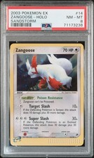 PSA 8 Zangoose Holo 14/100 Sandstorm Pokemon 2003 on eBay