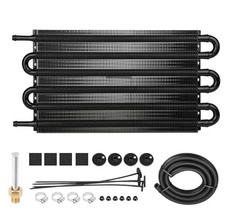 Upgrade Oil Cooler 6 Pass Aluminium Transmission Cooler, 5/16" Universal 6