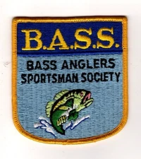 B.A.S.S. Bass Anglers Sportsman Society, Beautiful Vintage Embroidered Patch