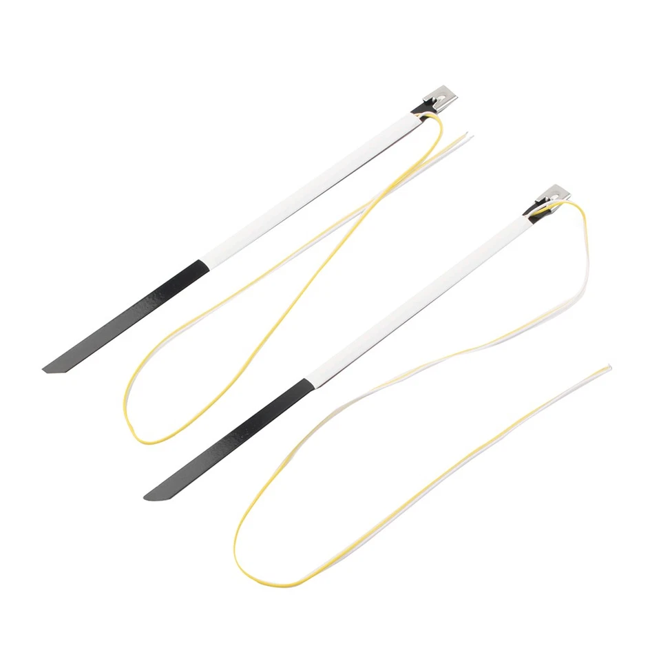 2x Motorcycle Bike Fork Turn Signal LED Indicators Blinkers Light Strips Amber - Image 3 of 4