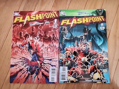 Flashpoint #1 (2nd Printing) & #2 (1st Printing) By Johns 1st App. Thomas Wayne 