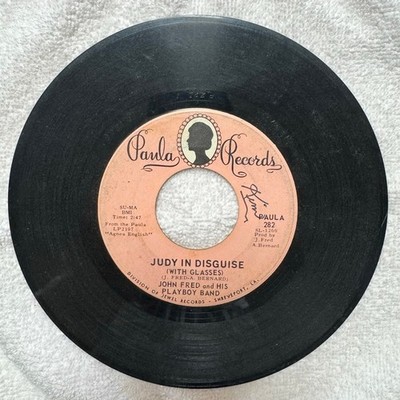 1967 Paula Records 45 RPM John Fred & His Playboy Band  Judy In Disguise 