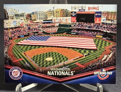 2018 Topps Opening Day Nationals Park Washingotn D.C. ODB-WN Opening Day Flag