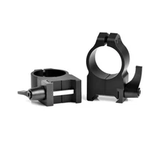 Warne Maxima Steel Rings 1" High Matte Rifle Scope Rings Quick Detach #202LM