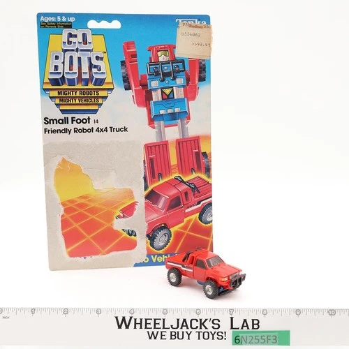 Small Foot 100% Complete W/Cardback Gobots 1984 Bandai Tonka Vintage Figure