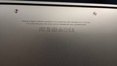 Apple MacBook 12 in 2015 Silver/Intel Core M 1.1 GHz, 256 GB 8 GB