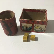Antique Possible Louis Marx & Co Dice Gambling Game.