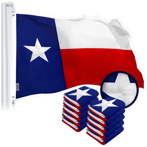 4x6 Ricamato Cucite Texas Zavala Solitario Stella 600D 2ply Nylon Flag 4'x6' eBa