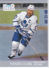 2021/22 FLEER ULTRA..WENDEL CLARK..30TH ANNIVERSARY..CARD # A-8..MAPLE LEAFS