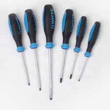 Witte Pro Slotted and Phillips Screwdriver Set, 6 Pieces