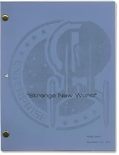 Star Trek ENTERPRISE STRANGE NEW WORLD Original screenplay for the 2001 #161761