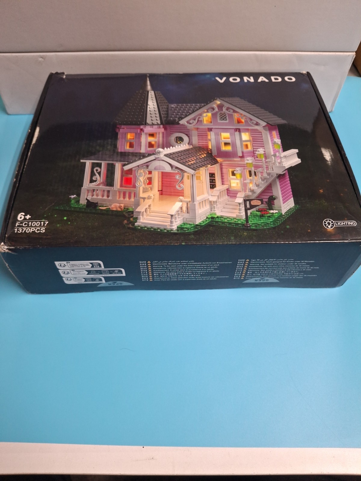 Juego de bloques de construcción Vonado Coraline Pink Palace - Coleccionable completo en caja nuevo