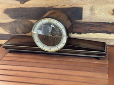 Alte Hermle Kaminuhr/Buffetuhr, ca. 1950-1960, Uhrwerk und Gong funktionieren