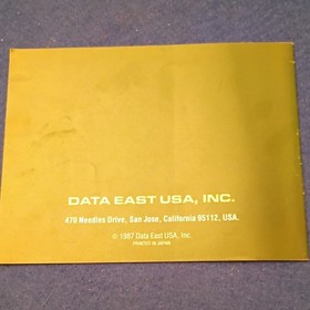 Data East Ring King Instruction Manual for Nintendo NES, English
