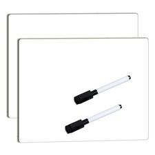 Dry Erase White Board for Student: 2-Pack Personal Whiteboard Lapboard for Ki...