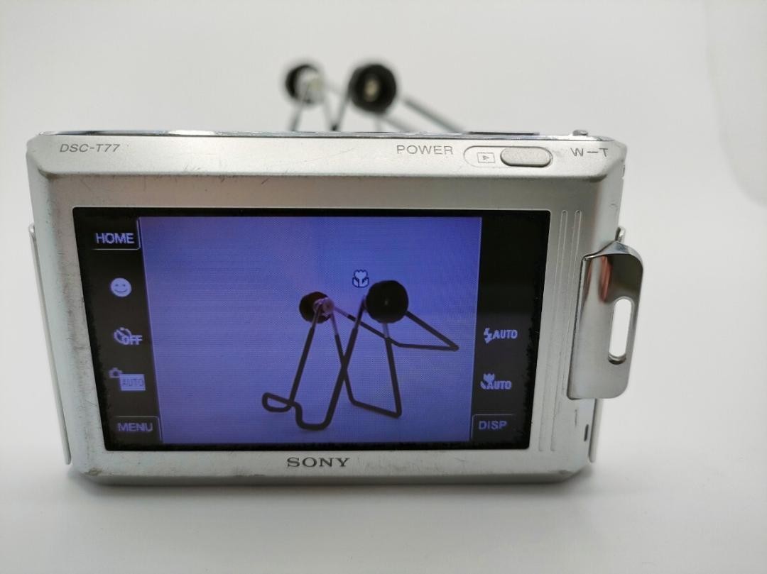 SONY Cyber-shot DSC-T77 シルバー Sony Cyber-Shot DSC-T77 Compact Camera Silver Used