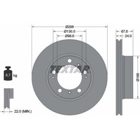 2X Textar 92088803 Bremsscheibe FüR Porsche Boxster 986