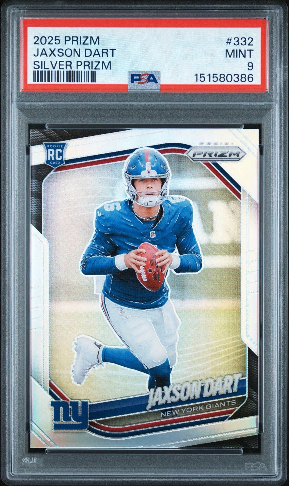 Jaxson Dart Panini Prizm #332 Silver
