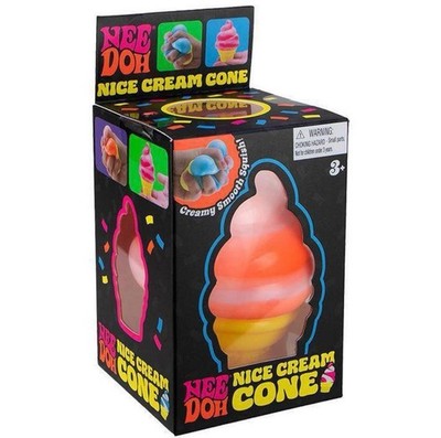 NeeDoh authentic SCHYLLING Nice Cream Cone ORANGE Hard To Find Sealed SHIPS FAST